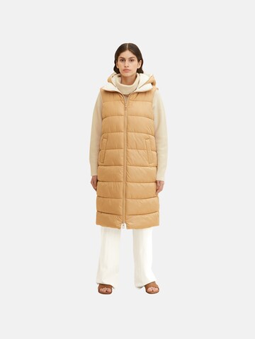 TOM TAILOR Bodywarmer in Beige: voorkant