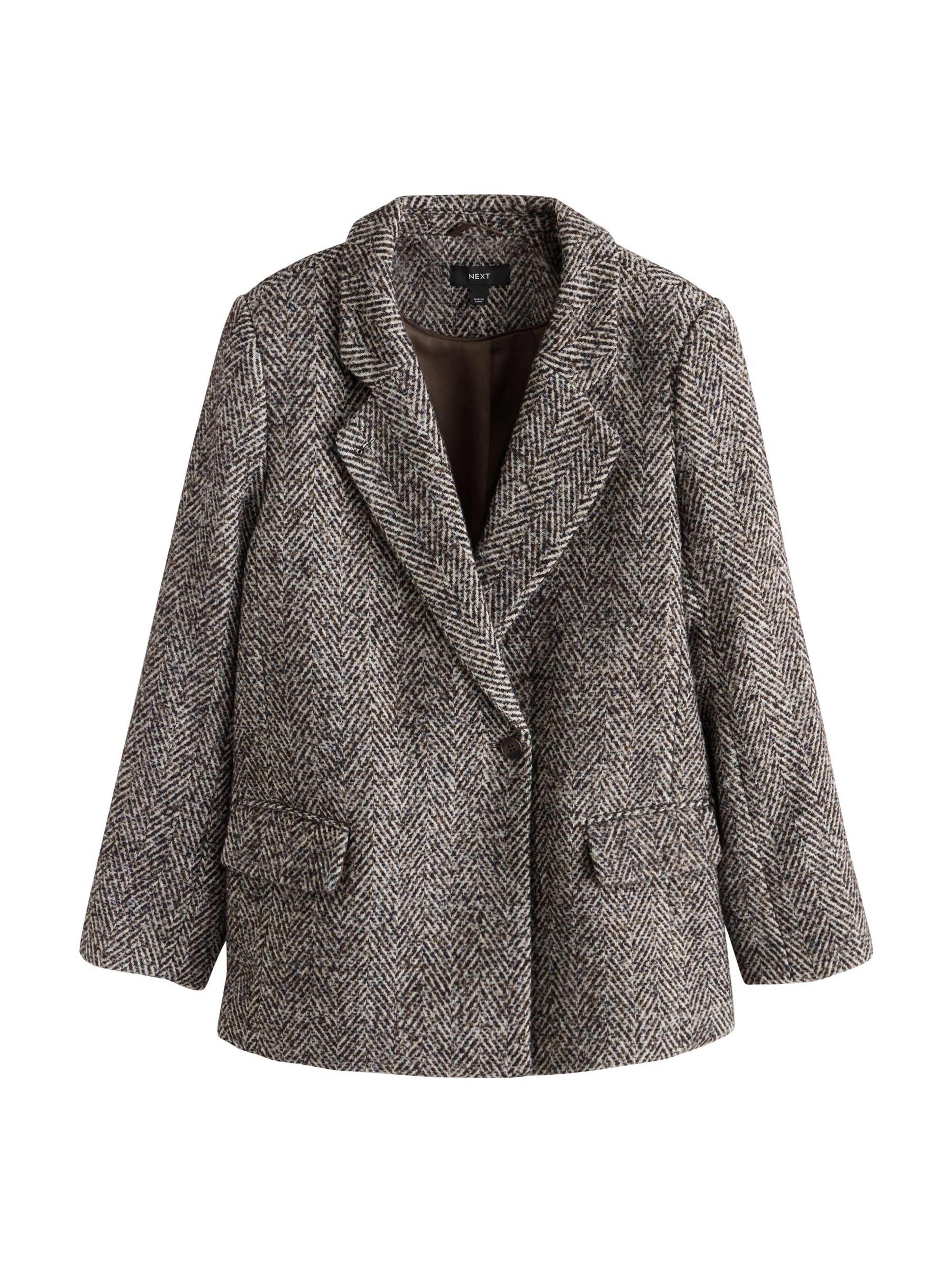 Blazer 'N. Premium' in 34 Next di colore beige / marrone scuro, Visualizzazione prodotti