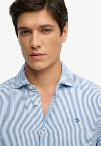 Fit confort Chemise 'Riviera' Superdry & Co en bleu