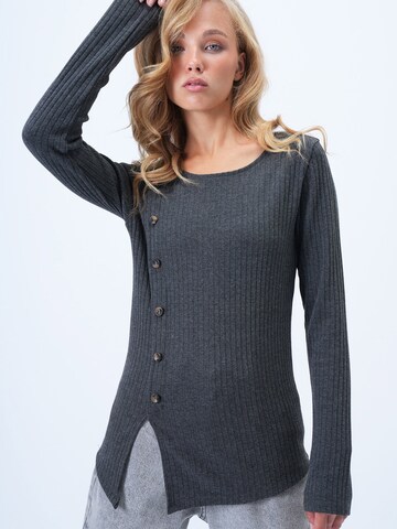 Pull-over Trend Alaçatı Stili en gris