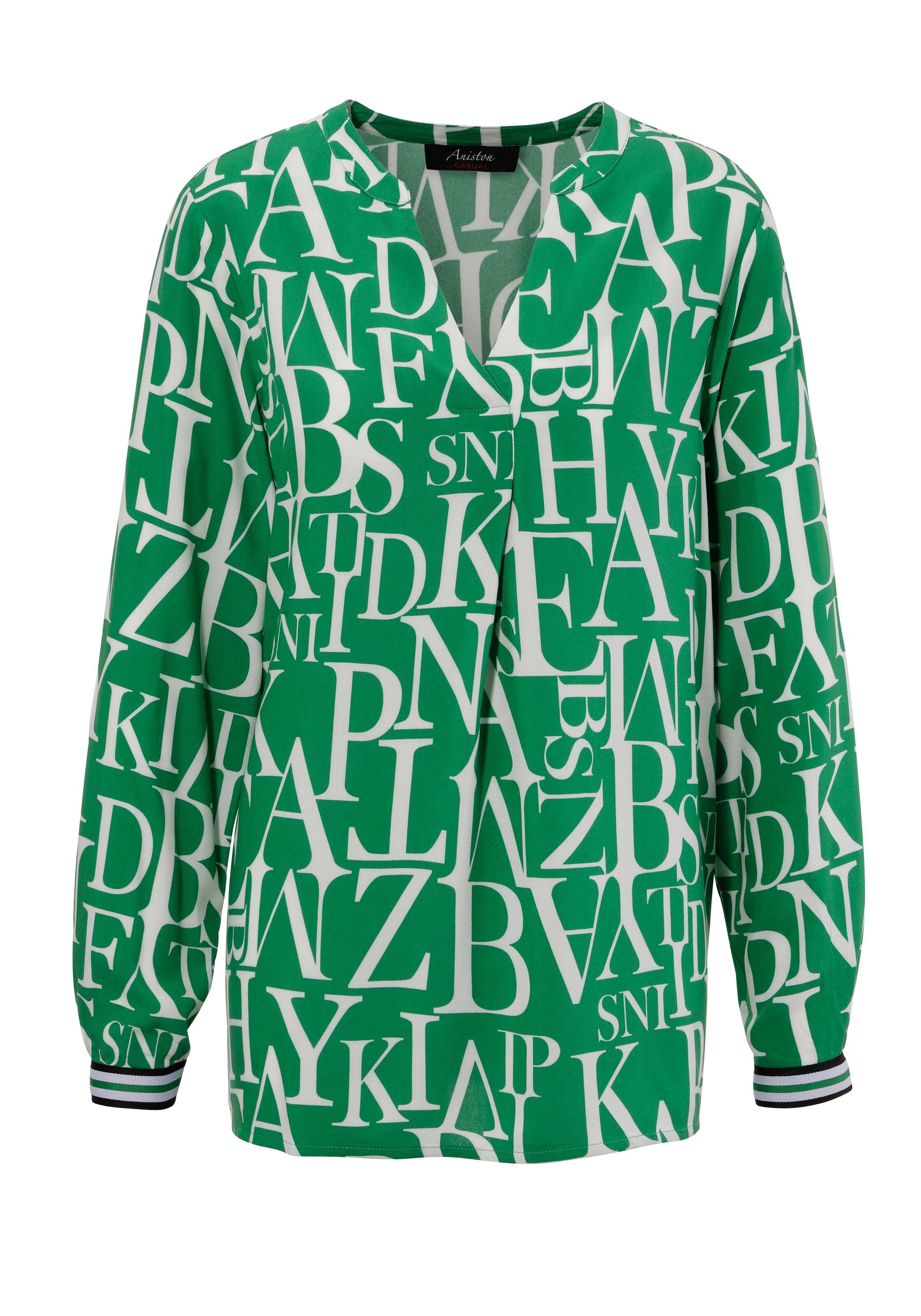 Aniston CASUAL Bluse in Grün: Vorderseite