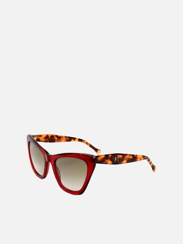 Carolina Herrera Zonnebril 'Carolina Herrera HER 0129/S Burgundy havana 55/21/145 Women Sunglasses' in Rood