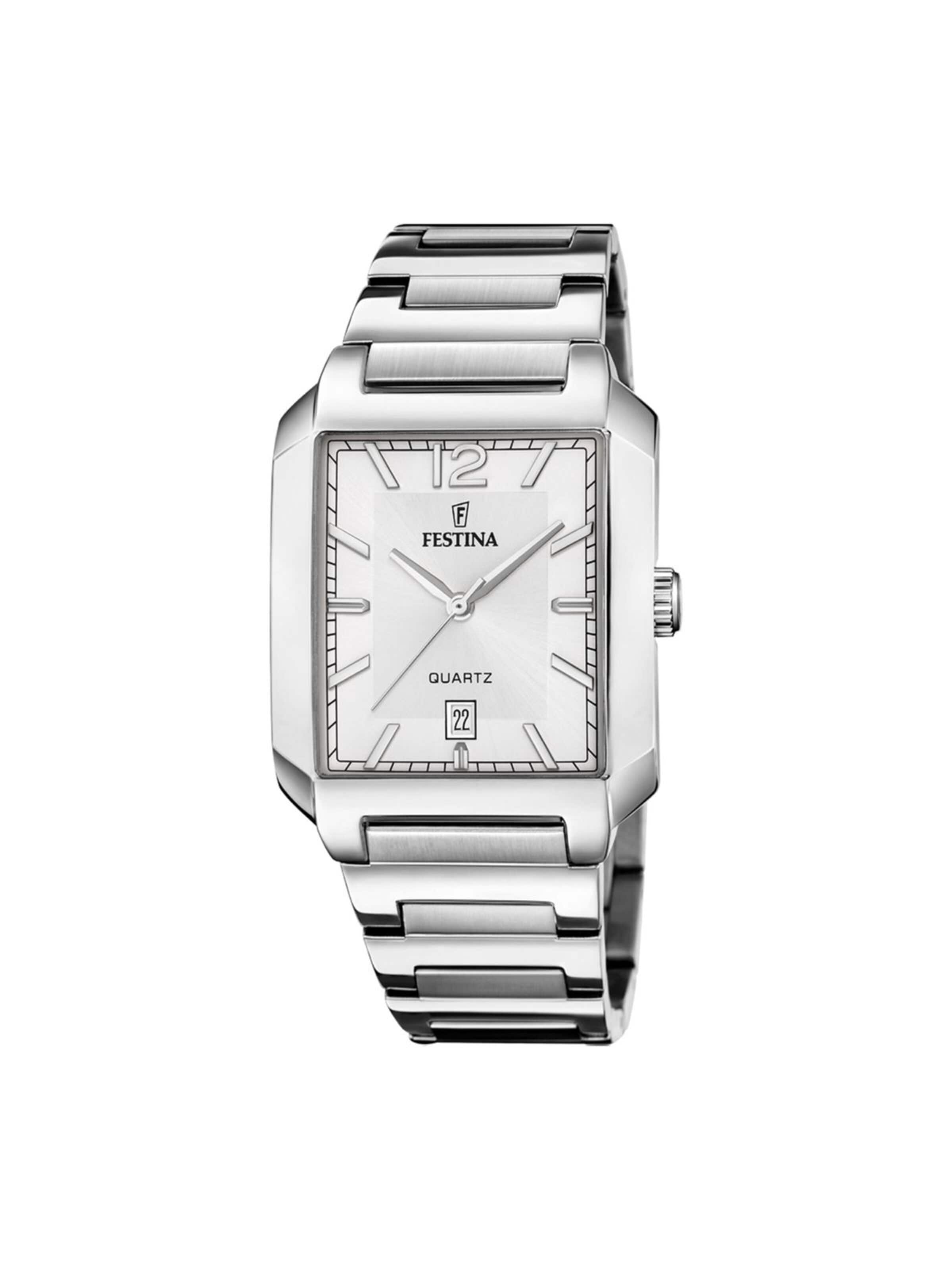 Montre à affichage analogique FESTINA en argent
