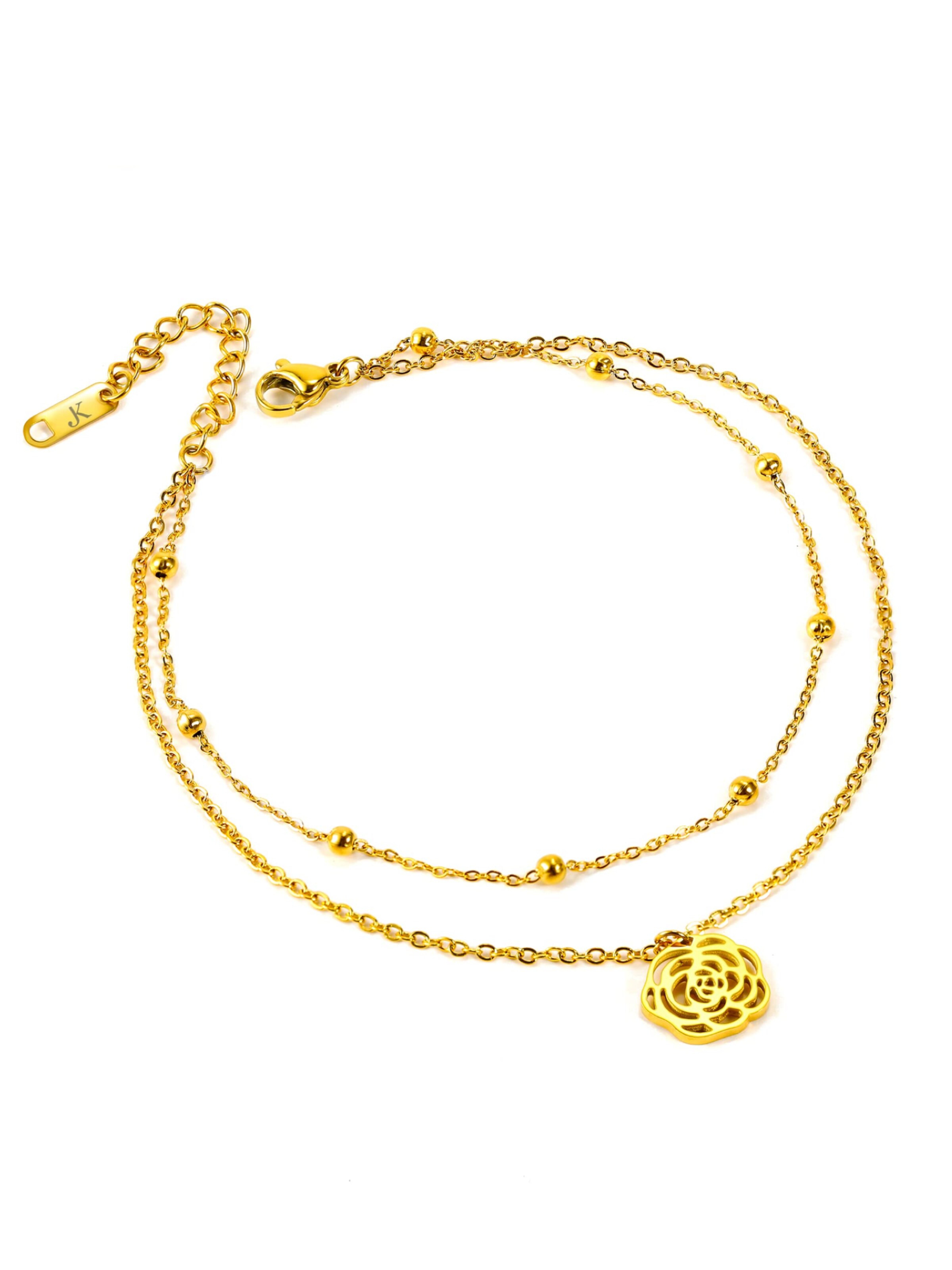 Kim Johanson Foot Jewelry 'Rose' in Gold: front