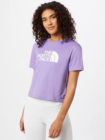 T-shirt fonctionnel 'Mountain Athletics' THE NORTH FACE en violet : devant