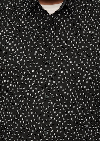 s.Oliver Slim fit Button Up Shirt in Black