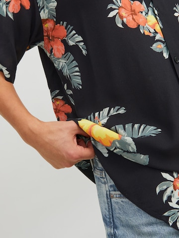 JACK & JONES Regular fit Button Up Shirt 'JORLuke' in Black