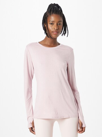 T-shirt fonctionnel SKECHERS en rose : devant