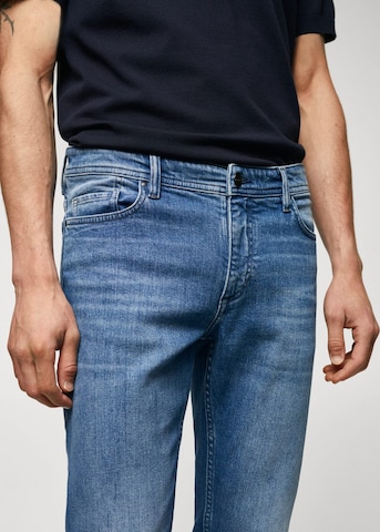 MANGO MAN Slimfit Jeans 'Jan' in Blau