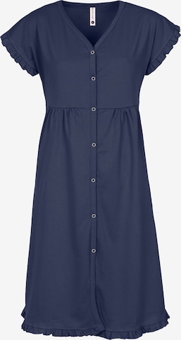 Doctor nap Nachthemd 'Doctor Nap Damen Nachthemd' in Blau: Vorderseite