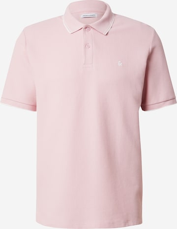 JACK & JONES Poloshirt 'JJEAustin' in Pink: Vorderseite