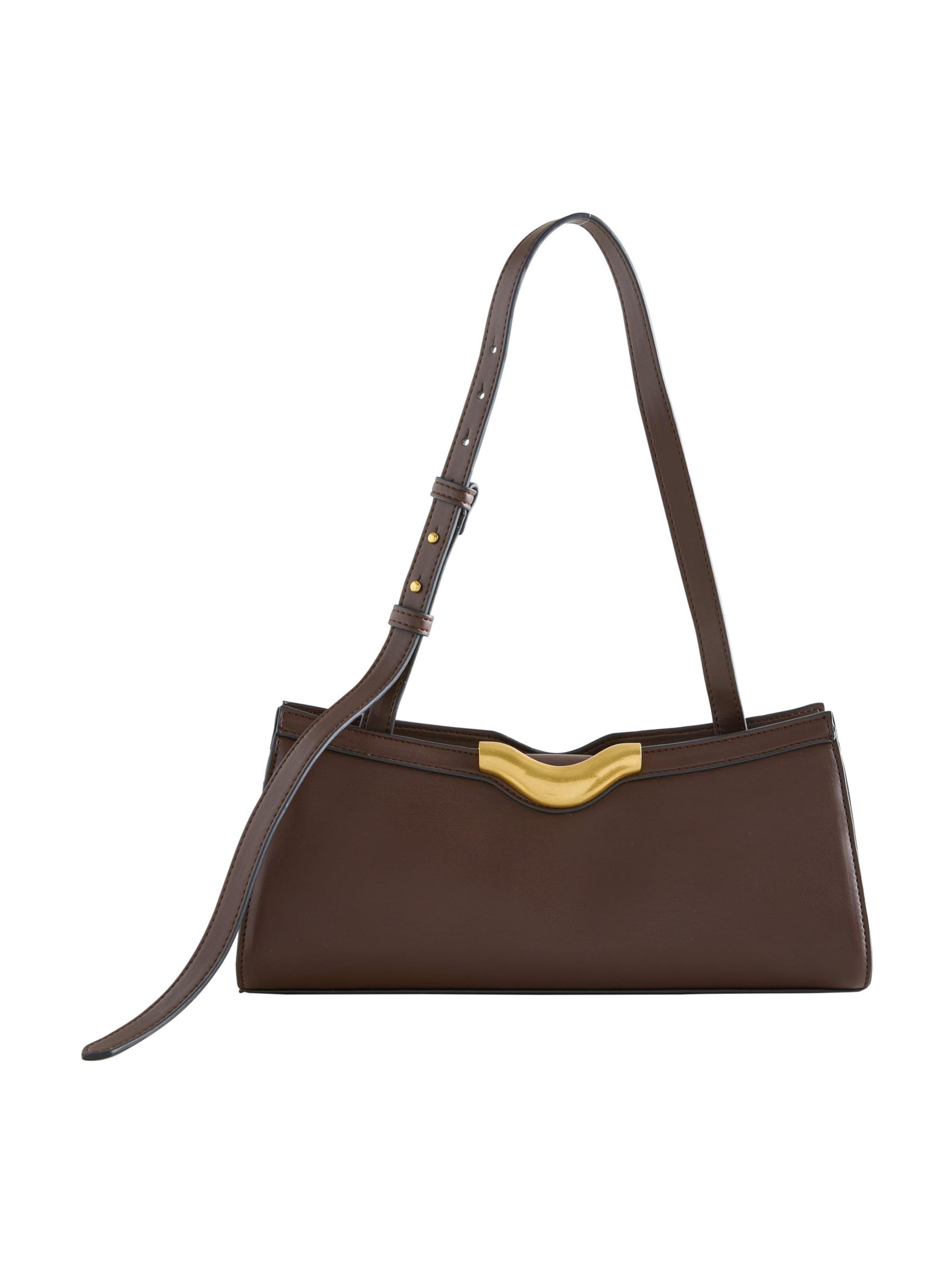 Next Schoudertas in de kleur Chocoladebruin, Productweergave