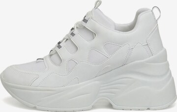 BUTIGO High-Top Sneakers in White: front