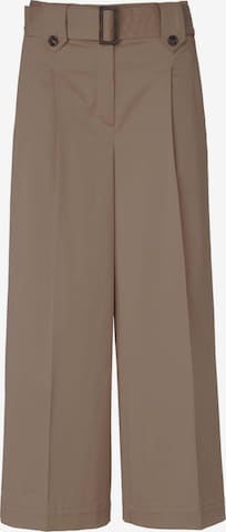 Basler Wide leg Broek in Bruin: voorkant