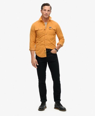 Superdry Regular fit Overhemd in Oranje: voorkant