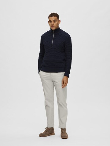 SELECTED HOMME Regular Chino 'New Miles' in Grijs: voorkant