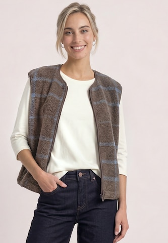 STREET ONE Knit Cardigan in Brown: front