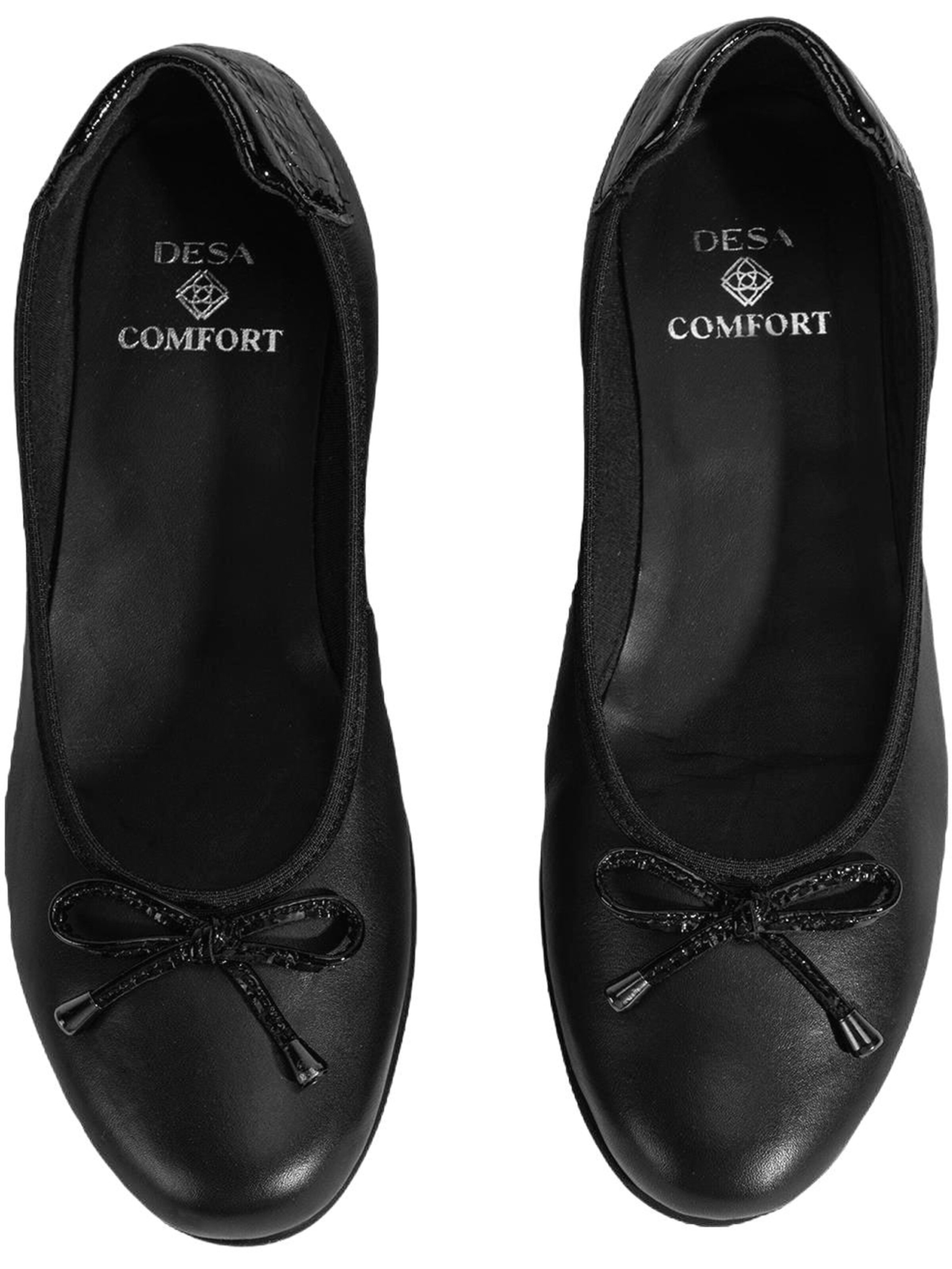 Desa Ballerina 'Slip-Ons'‌‌ in Schwarz