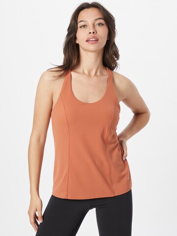 Yvette Sports - Top desportivo 'Posie' em vermelho: frente