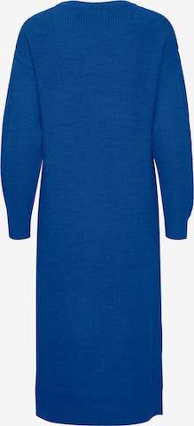 ICHI Gebreide jurk 'NOVO' in Blauw