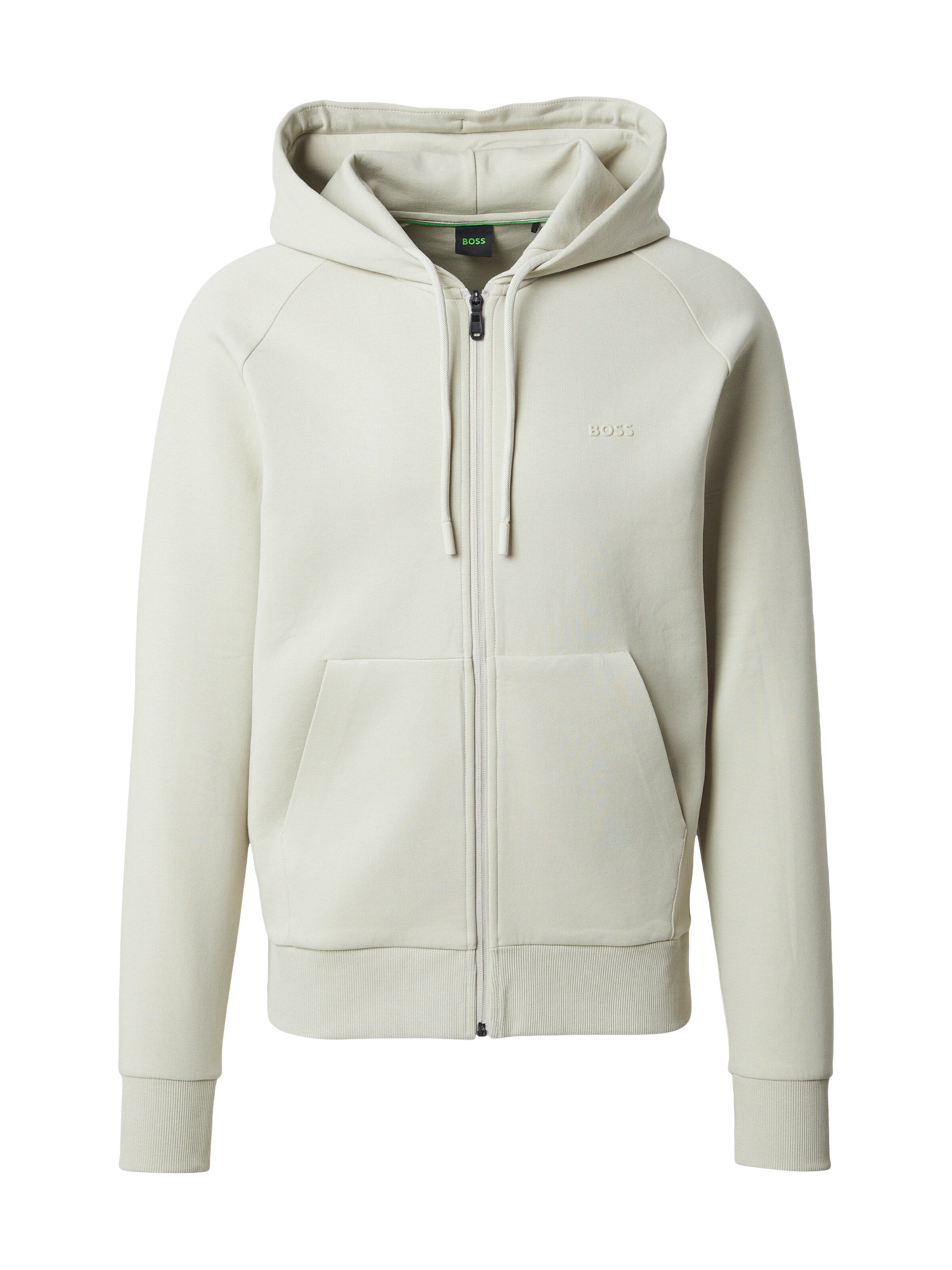 BOSS Sweatvest 'Saggy' in Beige: voorkant