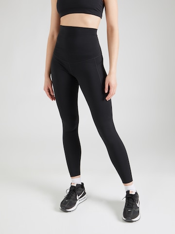 NIKE Skinny Sportbyxa 'ONE' i svart: framsida