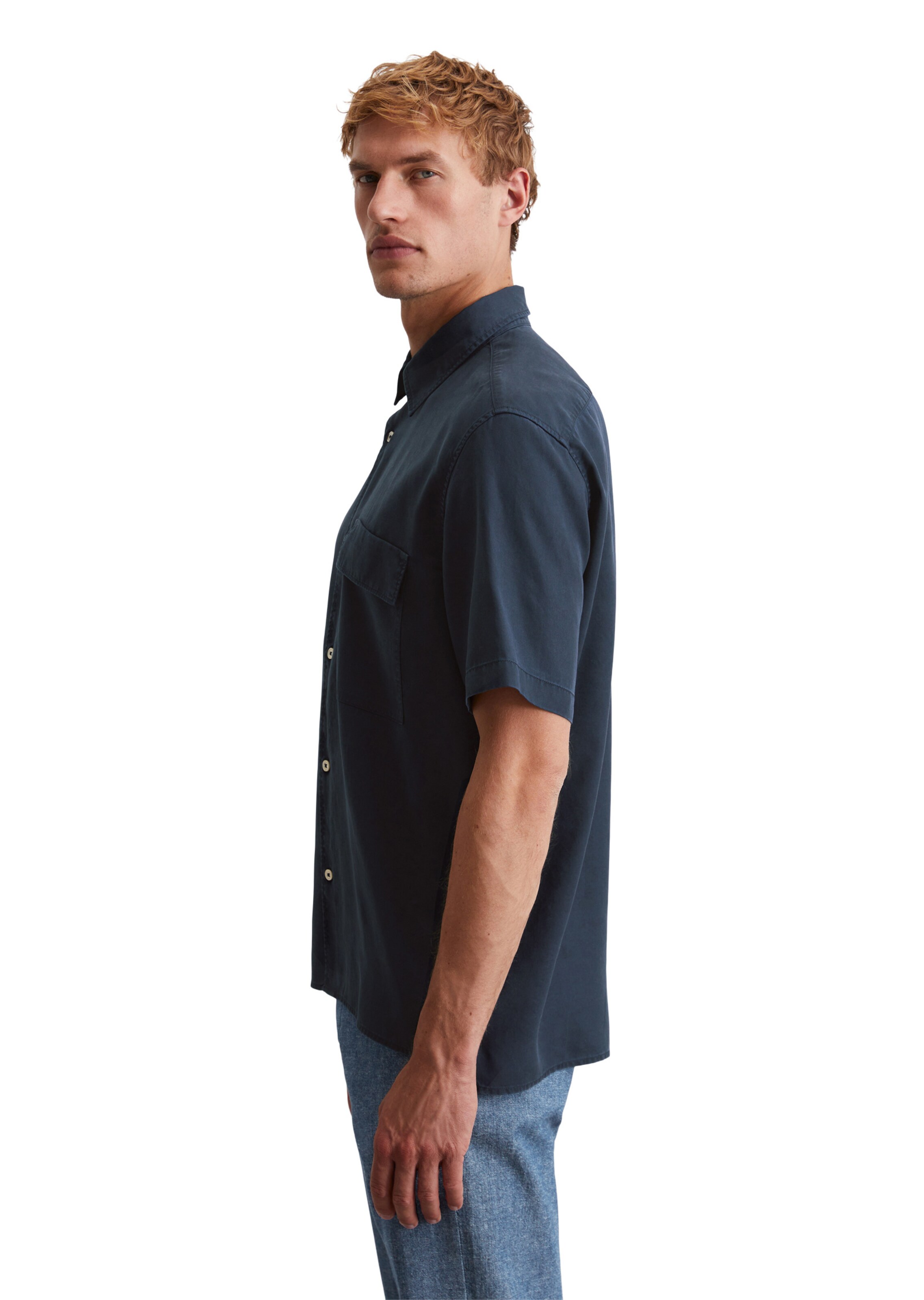 Coupe regular Chemise Marc O'Polo en bleu
