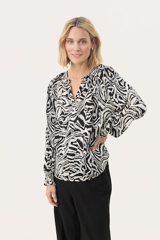 Part Two Bluse 'Tennie' in Schwarz: Vorderseite