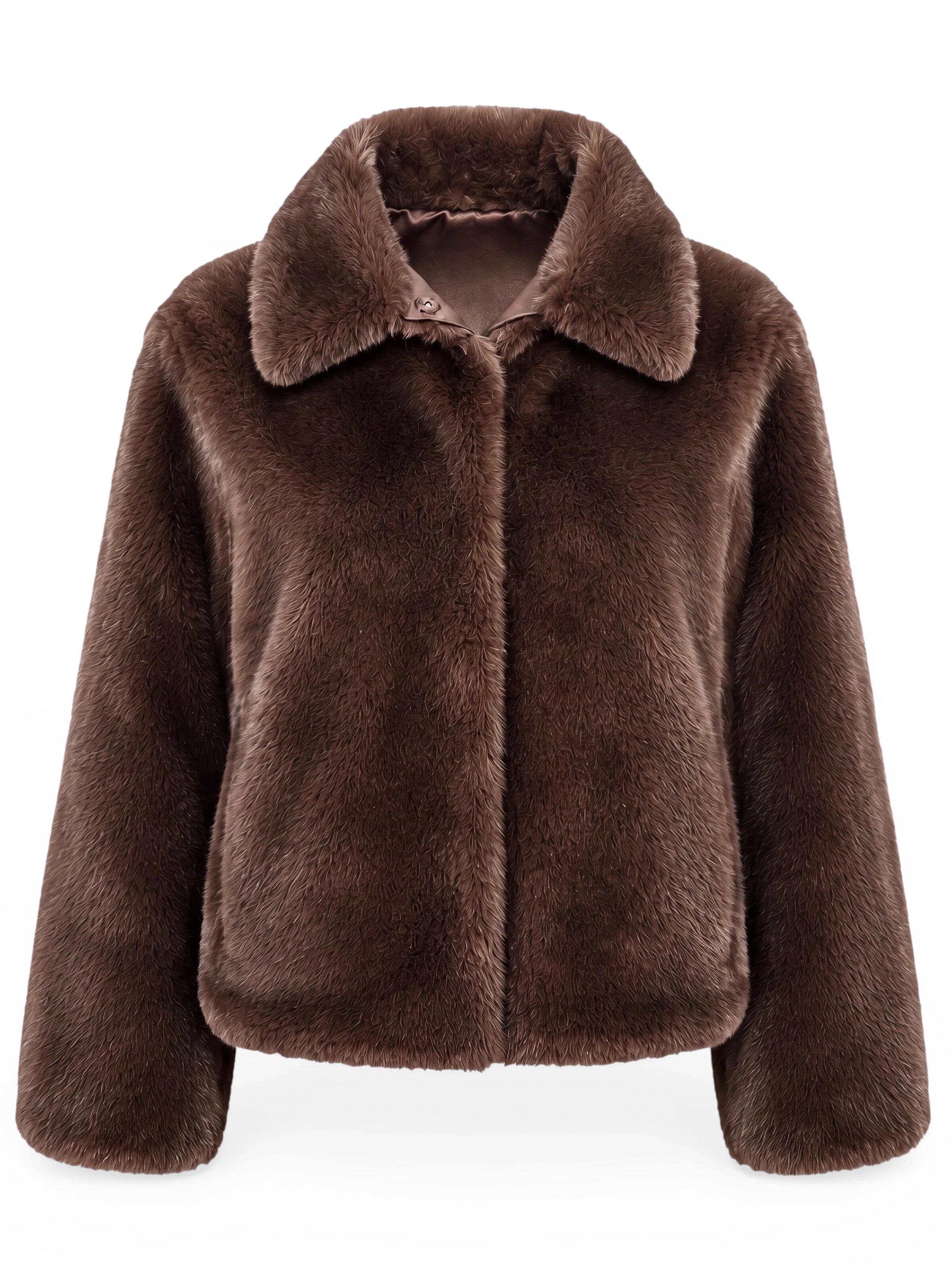 Funk since 1776 Winter Jacket 'Wendejacke' in Brown: front
