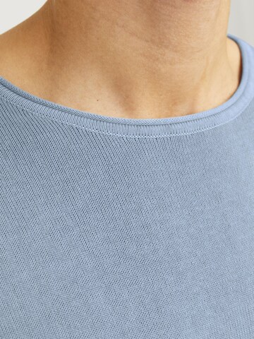 JACK & JONES Regular Fit Pullover 'JJEleo' in Blau