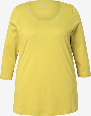 T-shirt Ulla Popken en jaune : devant