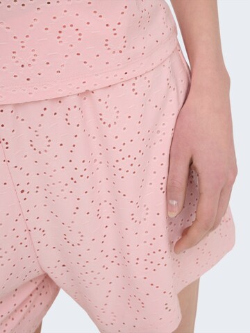 ONLY Loosefit Bukser 'ONLSMILLA' i pink