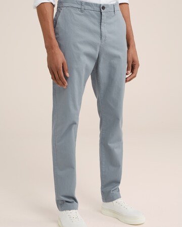 Coupe slim Pantalon chino WE Fashion en bleu