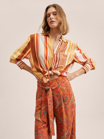 MANGO Wide Leg Bukser 'Bruna' i orange