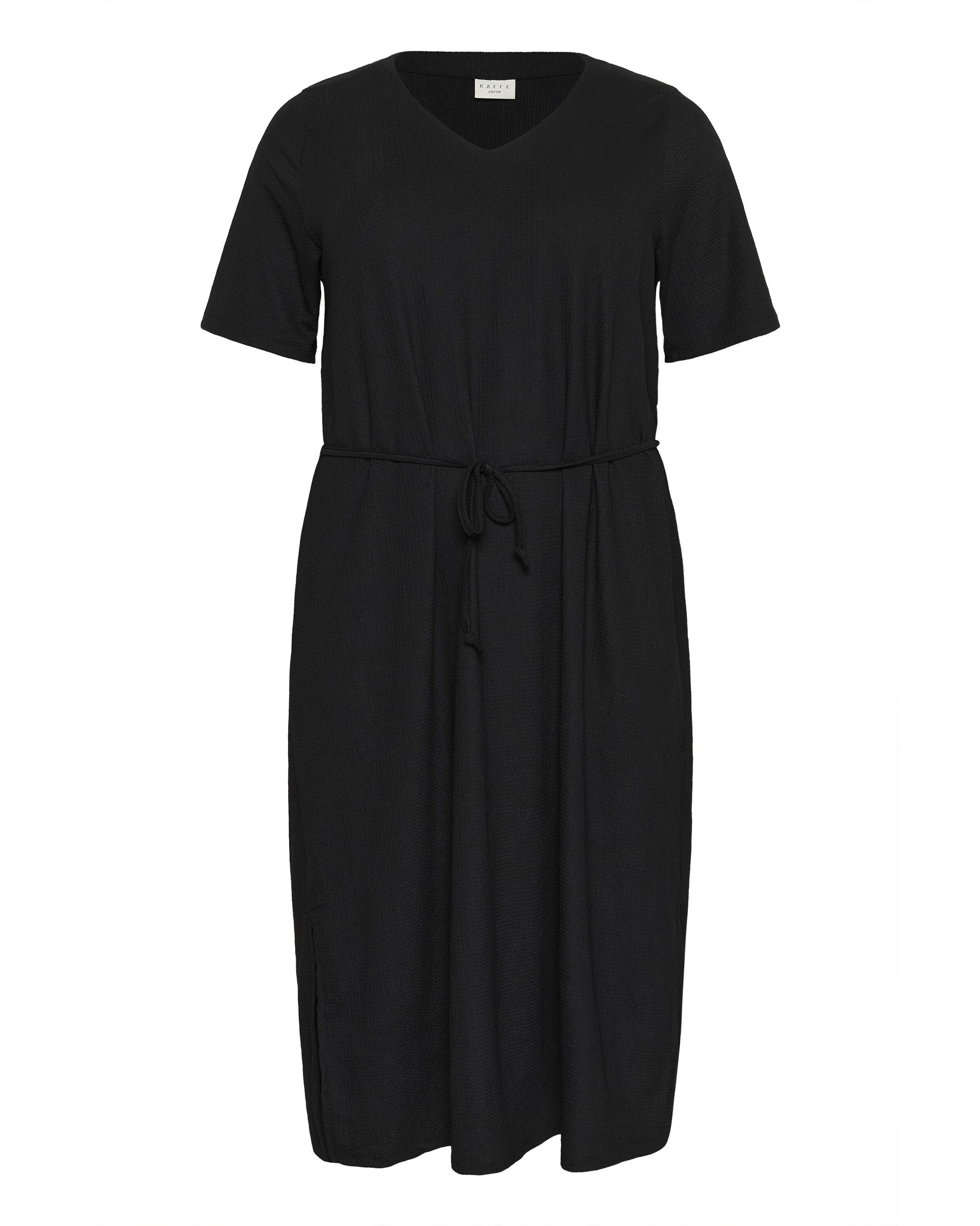 KAFFE CURVE Kleid 'Ivena' in Schwarz: Vorderseite