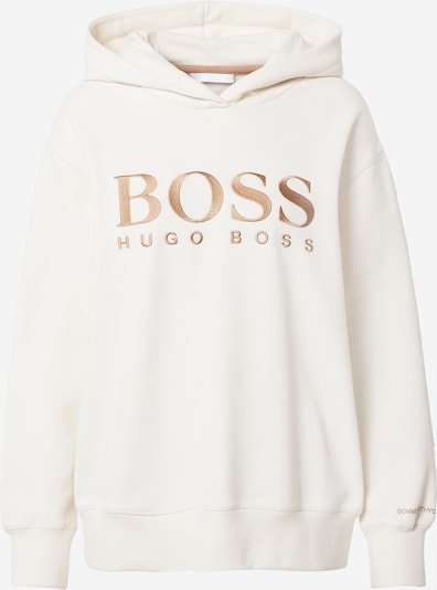 BOSS Sweat-shirt 'Edelight' en or / blanc, Vue avec produit