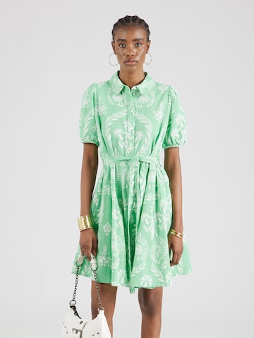VERO MODA Košilové šaty 'DICTHE' – zelená: přední strana