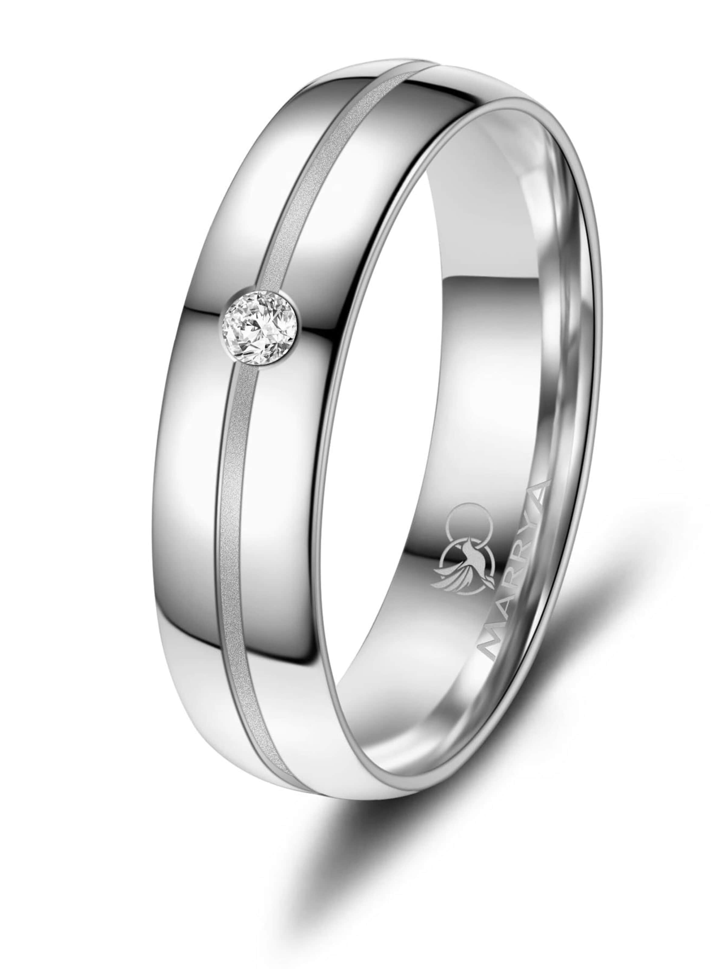 MARRYA Ring 'MARRYA SI-16 Ehering aus Silber' in Silver: front