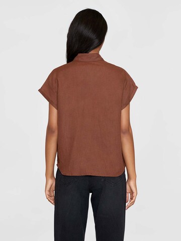 KnowledgeCotton Apparel Blouse ' ASTER' in Brown