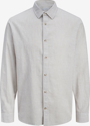 JACK & JONES Button Up Shirt 'JJESummer' in Beige: front