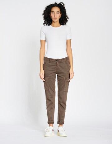 Gang Slim fit Cargo jeans 'Amelie' in Brown