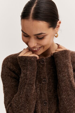 b.young Knit Cardigan in Brown