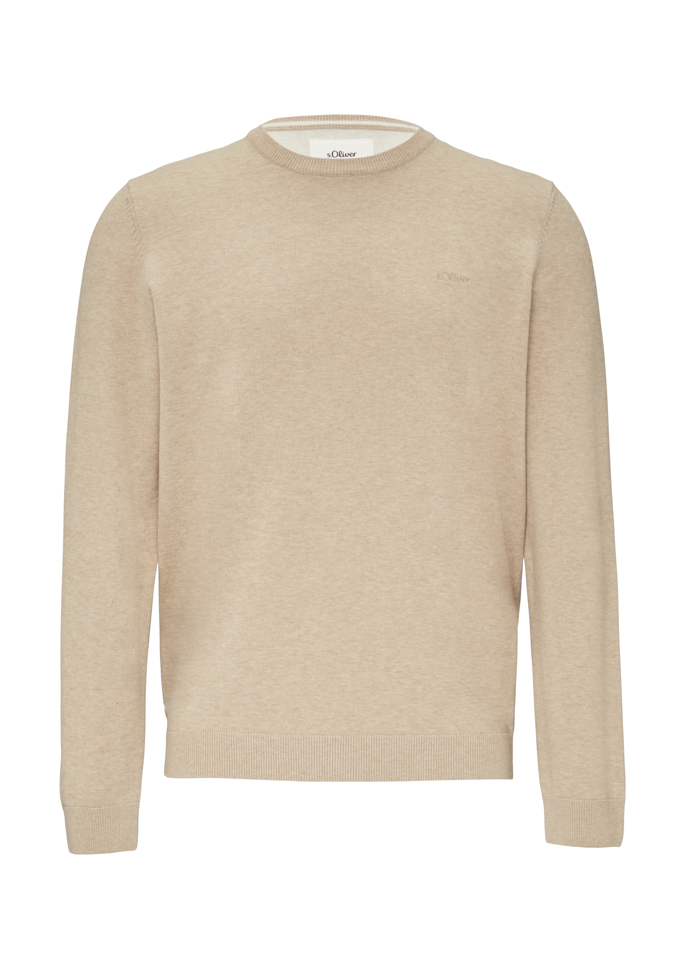 s.Oliver Trui in Beige: voorkant