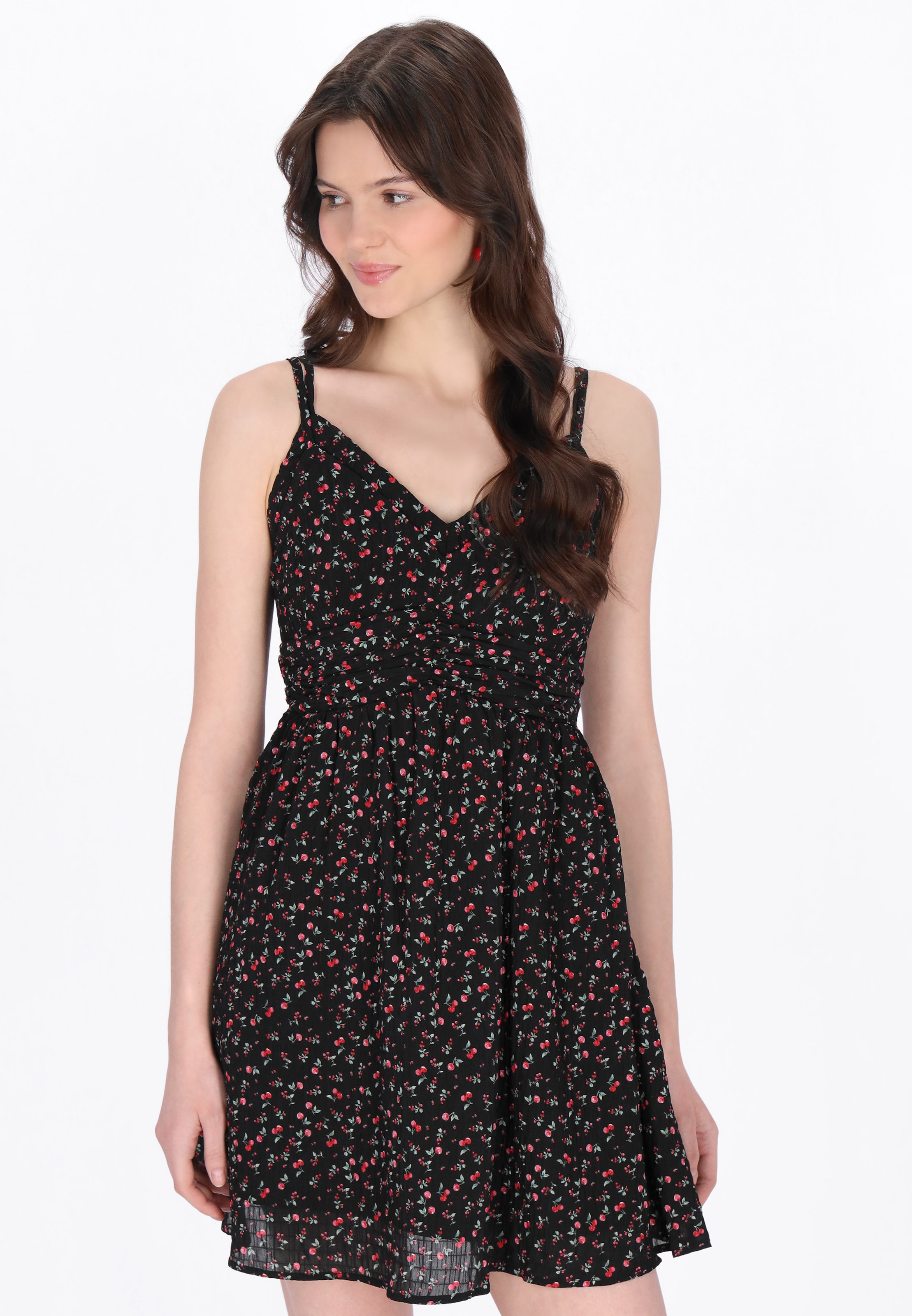 MYMO Kleid in Schwarz: Vorderseite