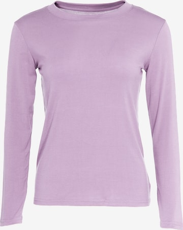 T-shirt Usha en violet : devant