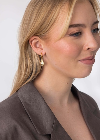 PURELEI - Pendientes 'Pretty' en oro: frente
