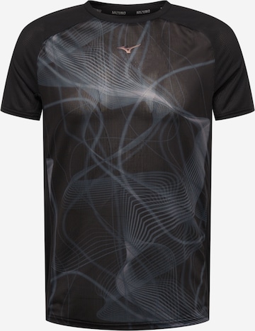 MIZUNO Performance Shirt 'Aero' in Black: front