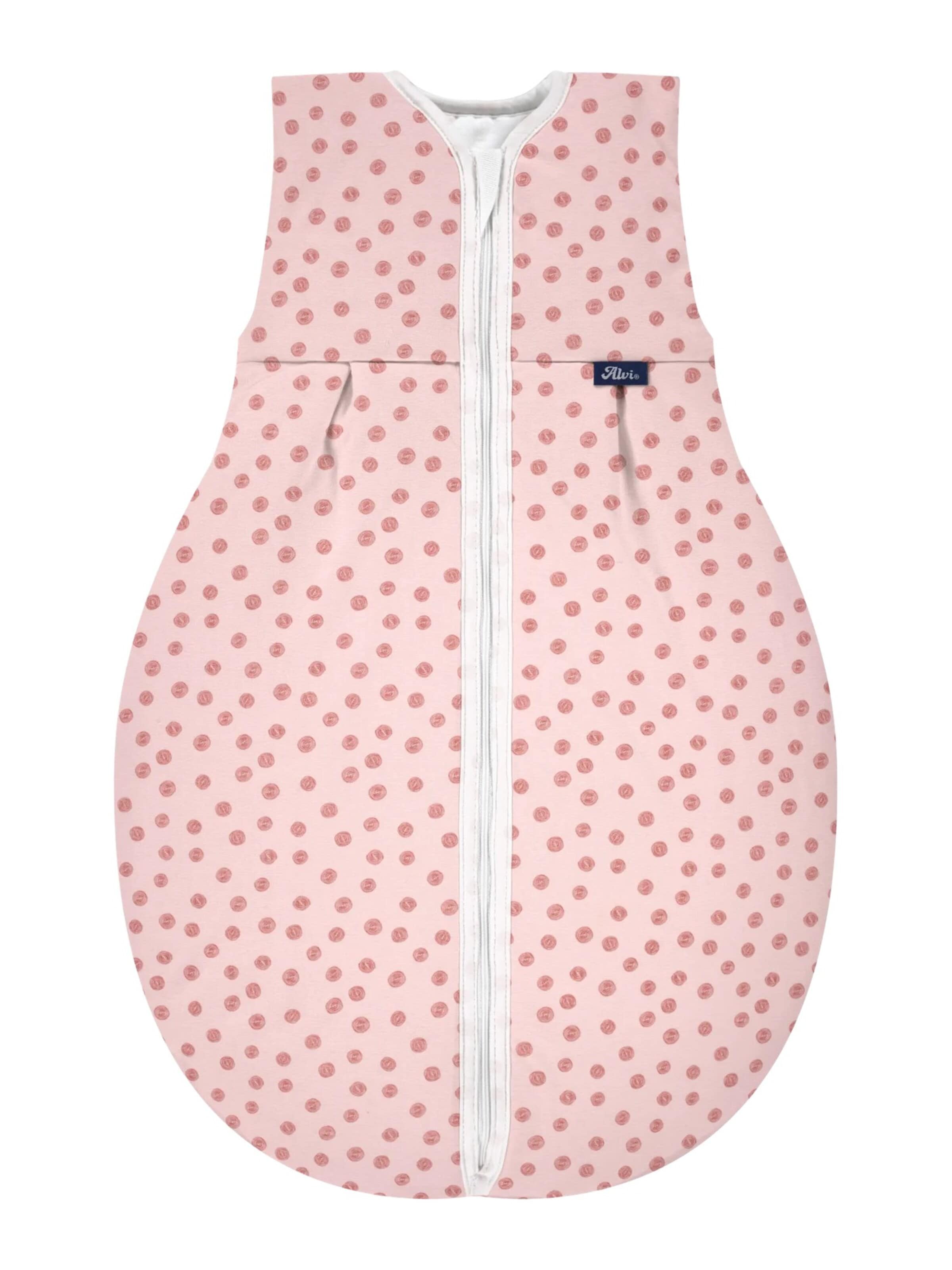 ALVI Sleeping Bag 'Schlafsack Kugelschlafsack Thermo Bio-Baumwolle' in Pink: front