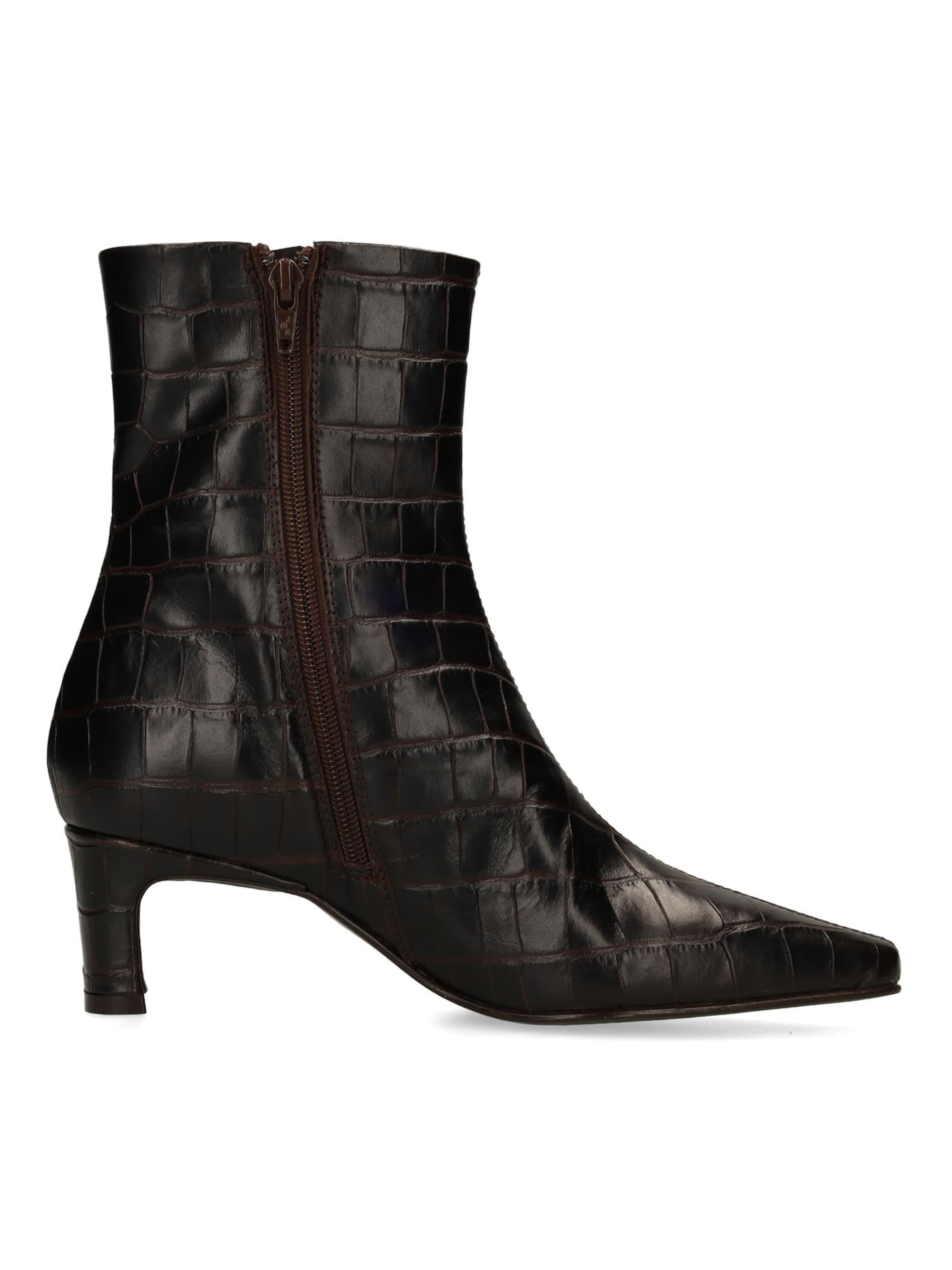 MANFIELD Stiefelette in Braun