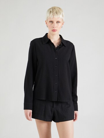 A-VIEW Bluse 'Lerke' in Schwarz: Vorderseite